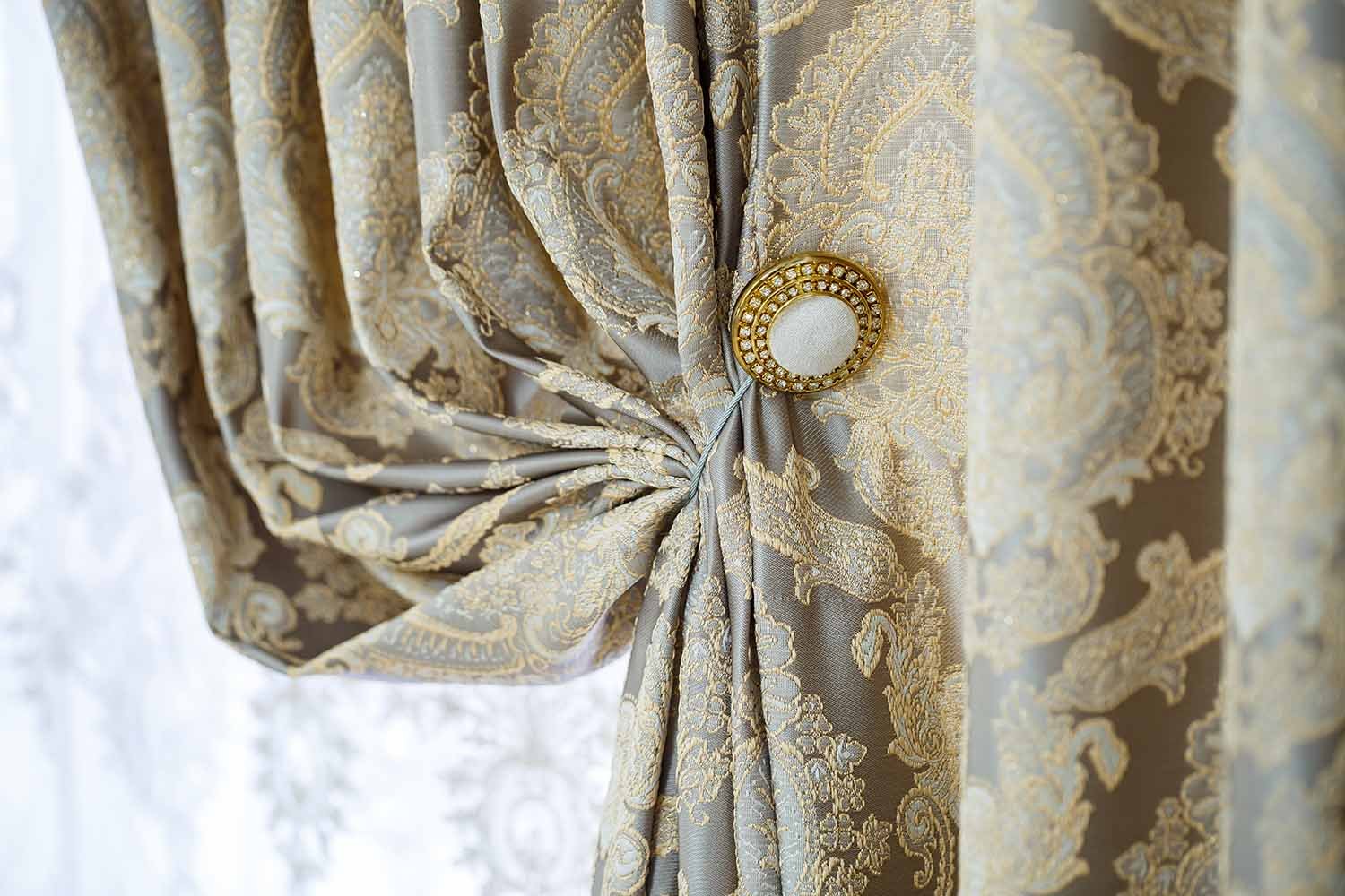 Window curtains, vintage curtains for the apartment